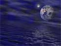earth over ocean