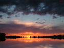 sunset on water